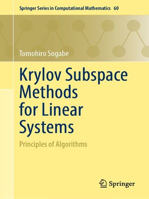 cover image of Krylov Subspace Methods for Linear Systems